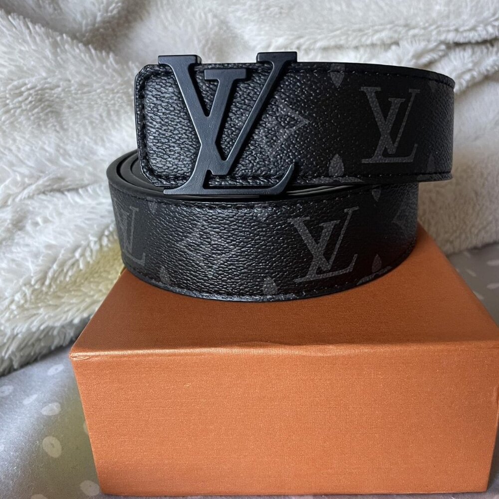 Louis Vuitton Black N Grey Belt